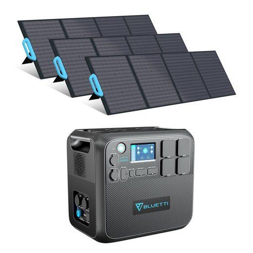 Zonne Generator BLUETTI AC200MAX + 3PV120 zonnepanelen voor Road Trip, Emergency