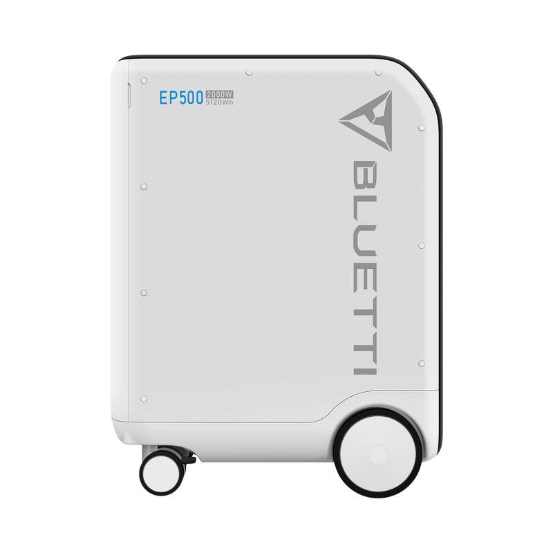 Gerador solar BLUETTI EP500, bateria LiFePO4 de 5100Wh para uso doméstico