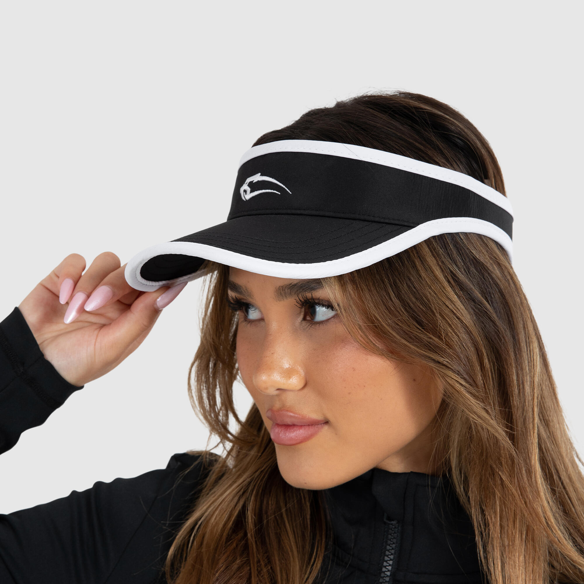 Damen Cap Aileen Schwarz / Weiß für Sport & Freizeit 5/6