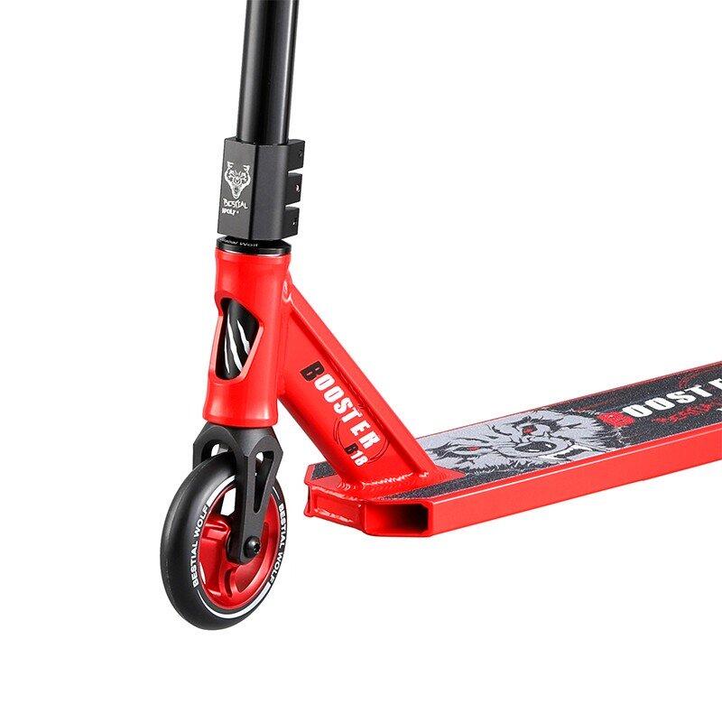 Trottinette pro freestyle unisexe Bestial Wolf Booster B18 rouge