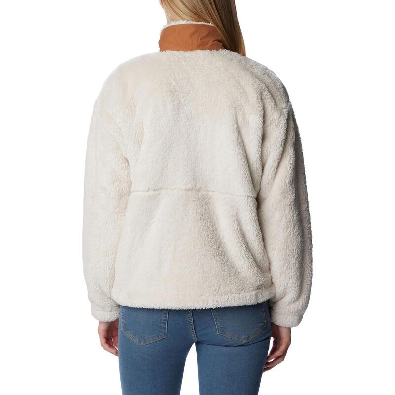 Fleecepullover Boundless Discovery Sherpa Full Zip Damen - sand