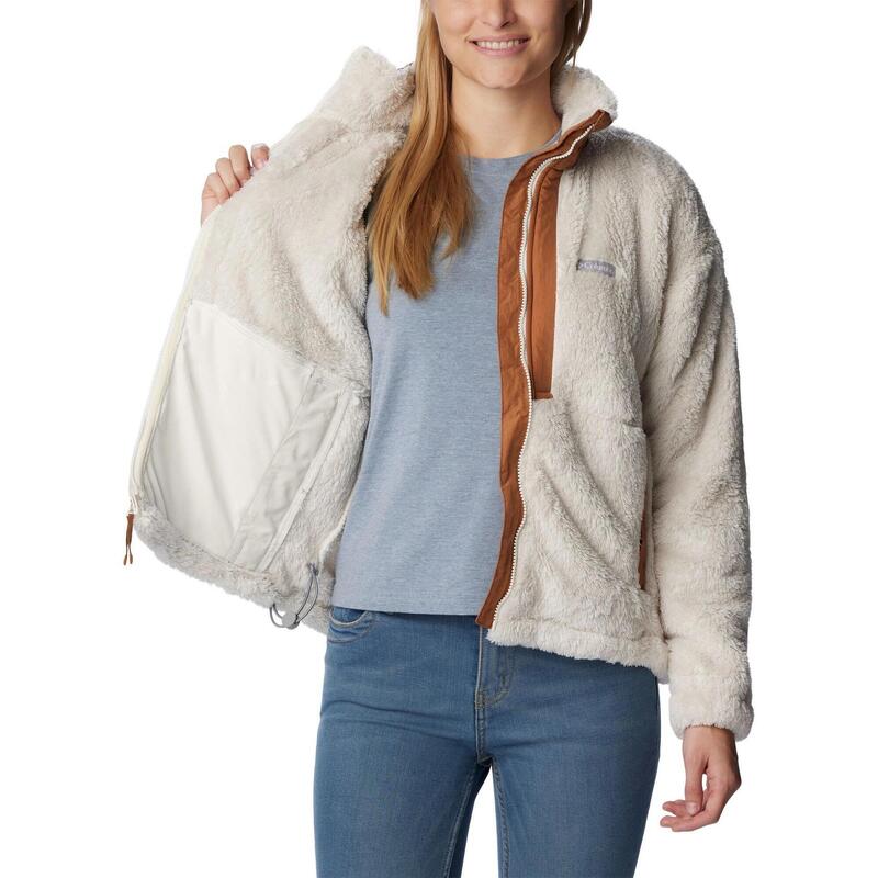 Pulover polar Boundless Discovery Sherpa Full Zip - nisip femei