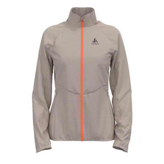 ODLO Loop Sportjas Easy Warm Hybride Sportjas AGAATGRIJS L