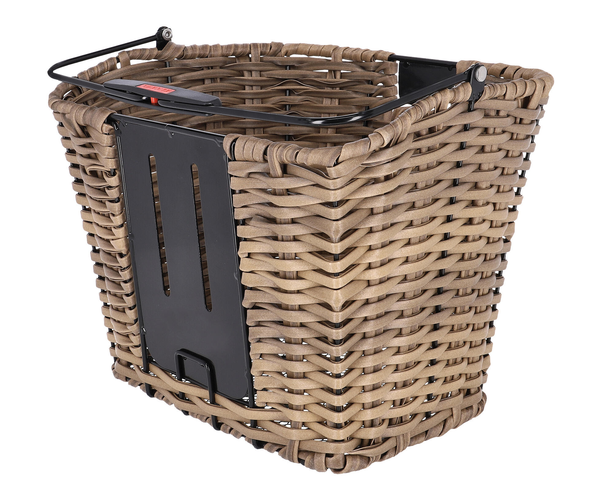 Klickfix Vorderradkorb Structura 34x25x27cm,schilf/braun,gefl.,o. Adapter 4/4