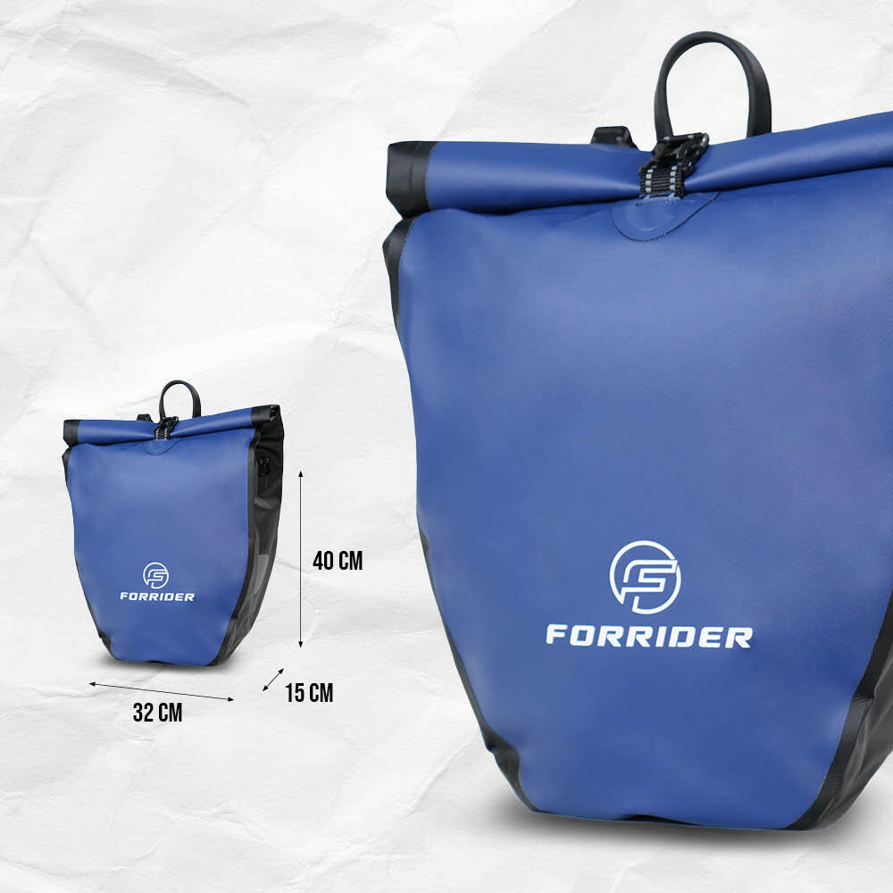Fahrradtasche Pro 25L-Wasserdichte Gepäckträgertasche mit Schultergurt 5/6