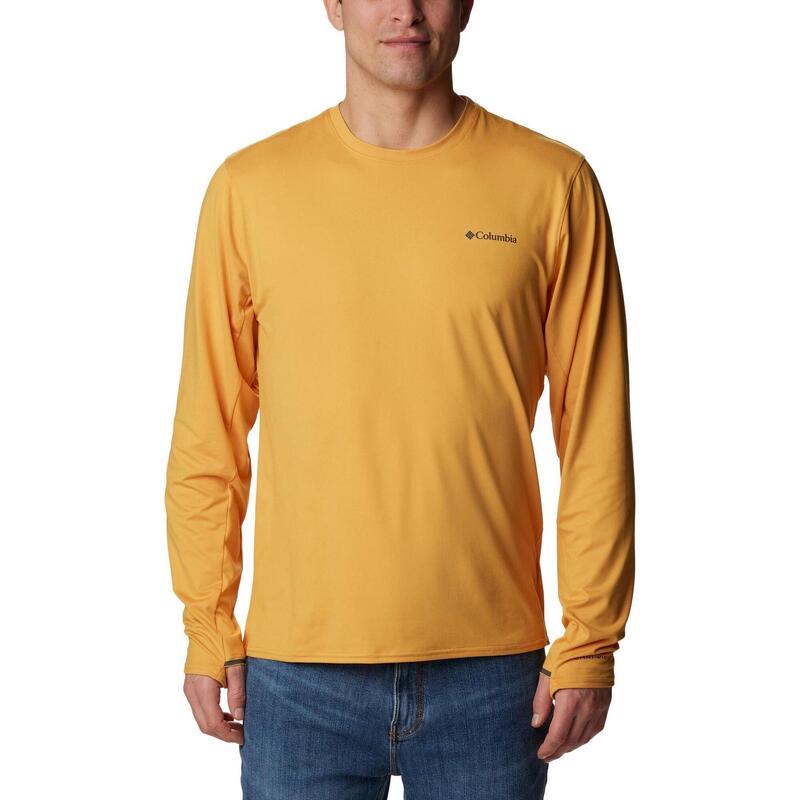 Koszulka sportowa z długim rękawem Tech Trail Long Sleeve Crew II - żółta