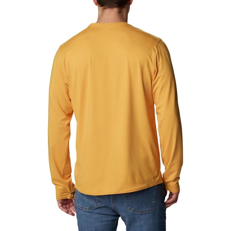 Tech Trail Long Sleeve Crew II férfi hosszú ujjú sport póló - sárga