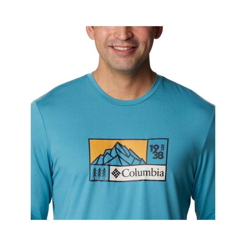 Tricou cu maneci lungi, pentru sport Tech Trail Long Sleeve Graphic barbati