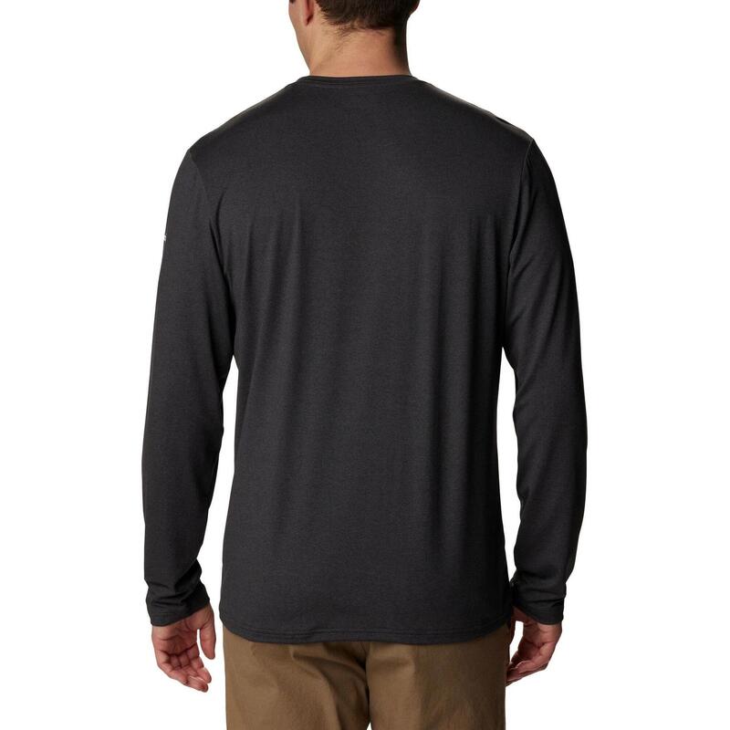 Tech Trail Long Sleeve Graphic férfi hosszú ujjú sport póló - fekete