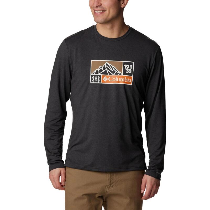 Tricou cu maneci lungi, pentru sport Tech Trail Long Sleeve Graphic barbati