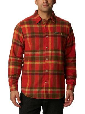 Herenhemd met lange mouwen pitchstone heavyweight flannel