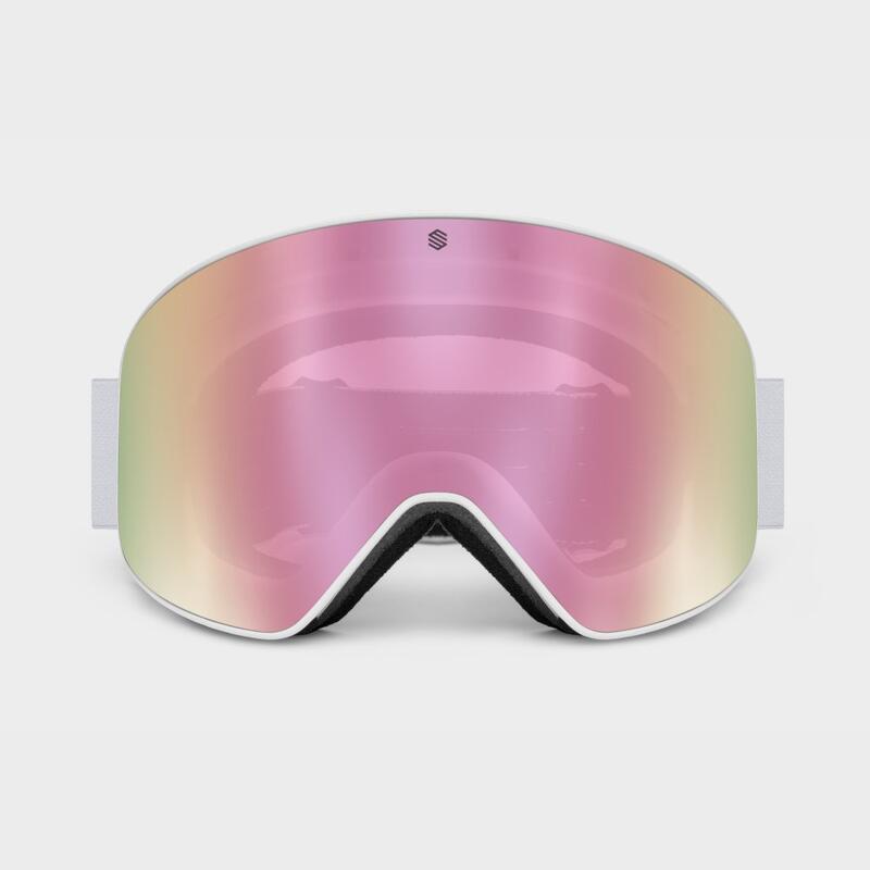 GAFAS DEPORTIVAS Solar AQUILA - Gafas de esquí mujer blanco/rosa