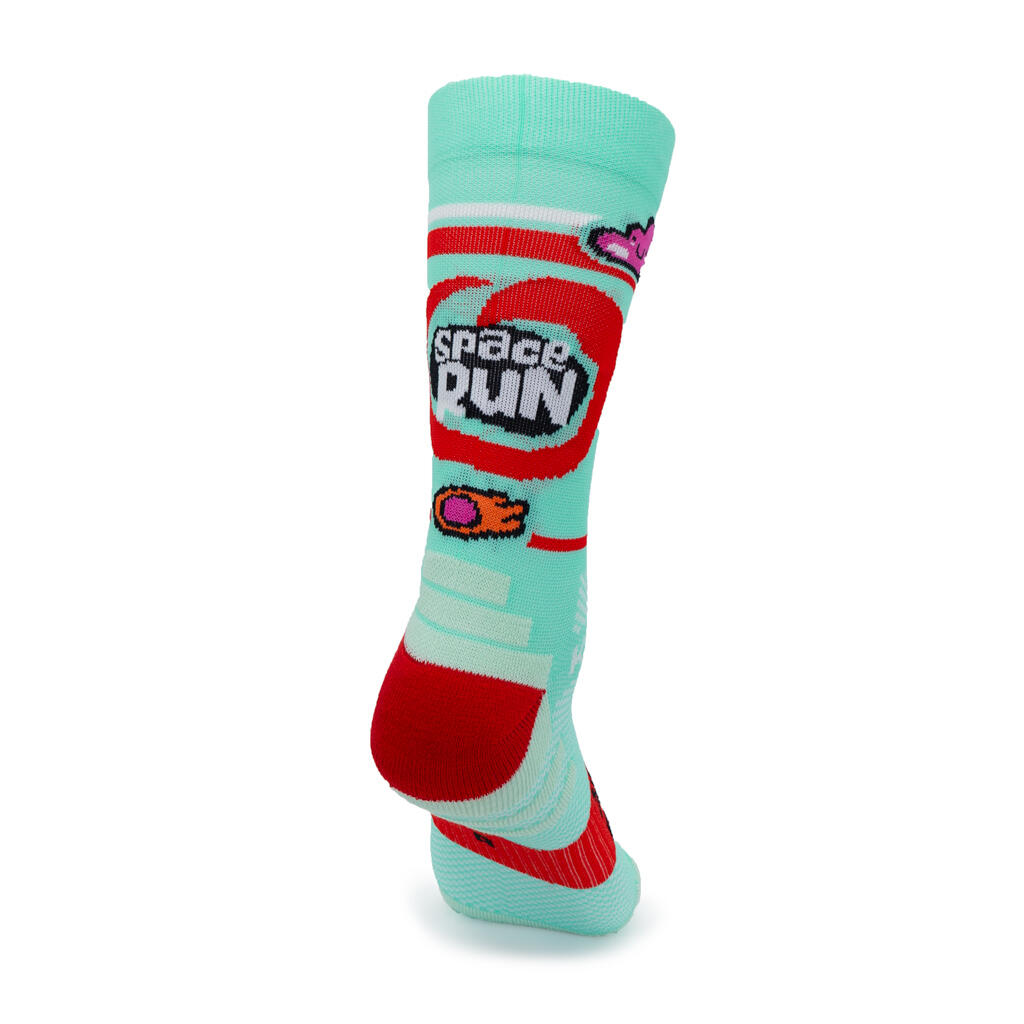 KAMUABU SPACE RUN 1 DRAAD HARDLOOPSOKKEN - unisex - kleur GROENE (36-41) UNISEX