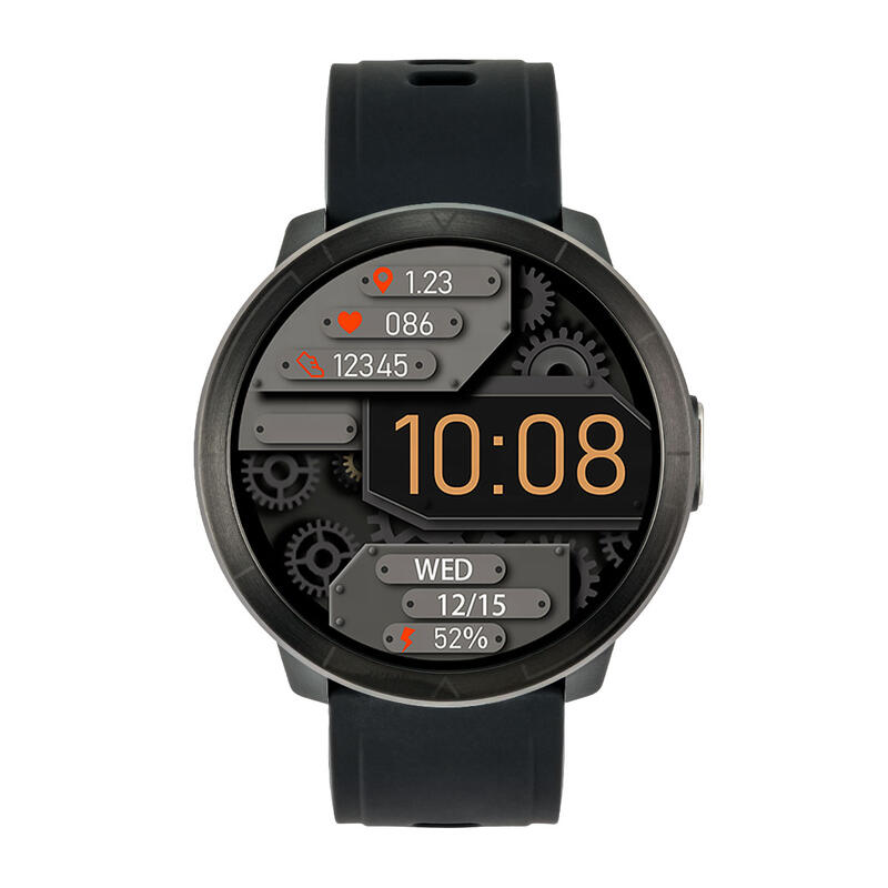 WM18 unisex sport smartwatch zwart