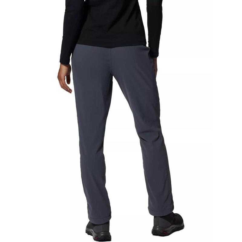 Pantaloni de drumetie Dynama Lined High Rise Pant - gri femei