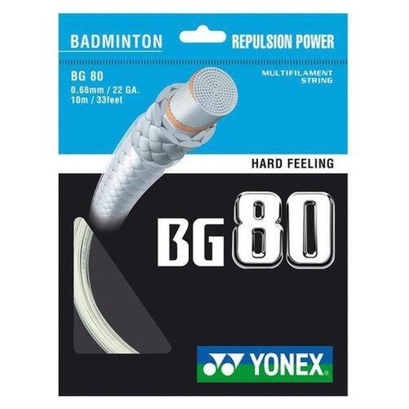 Naciąg do rakiety do badmintona Yonex BG 80 10m