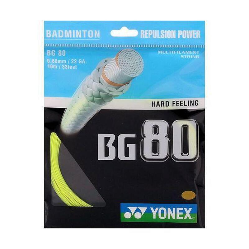 Naciąg do rakiety do badmintona Yonex BG 80 10m