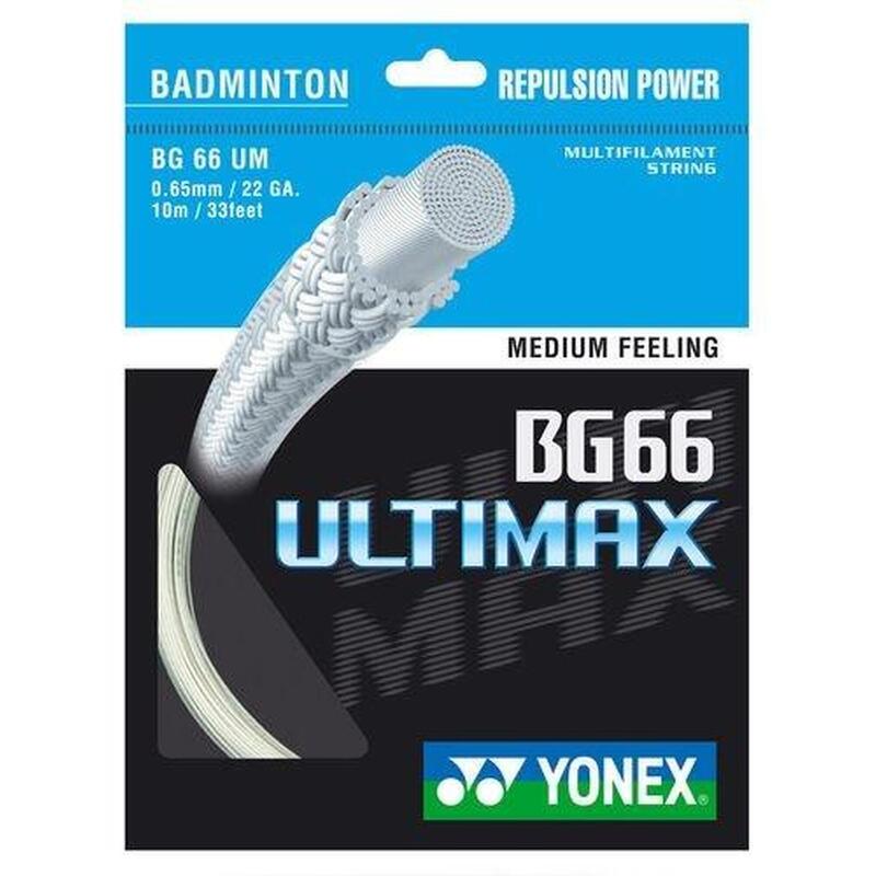 Naciąg do rakiety do badmintona Yonex BG 66 Ultimax 10m