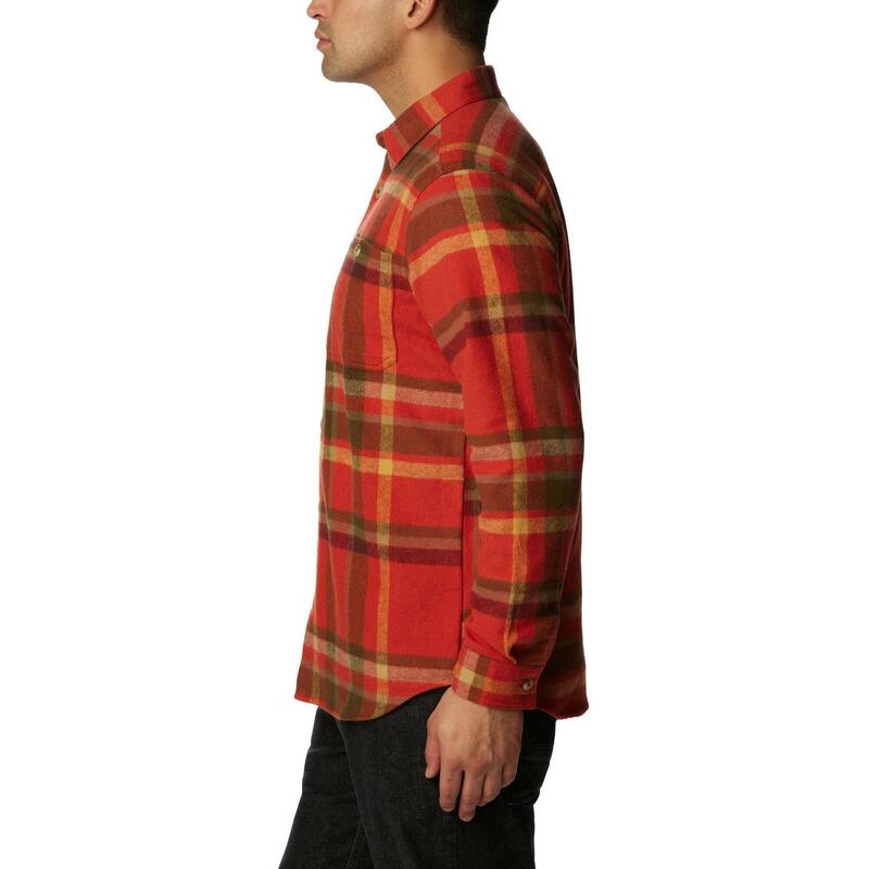 Pitchstone Heavyweight Flannel Shirt koszula z długim rękawem - czerwona