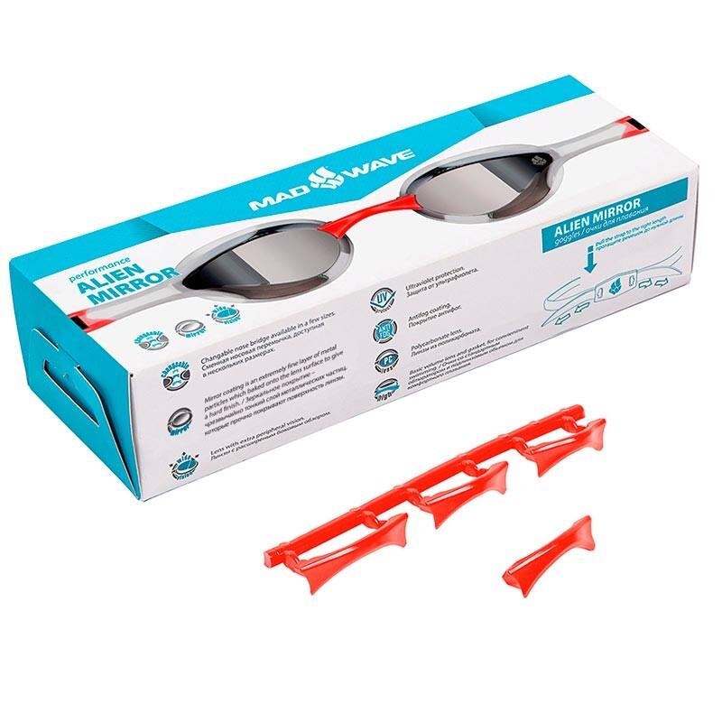 Lunettes de protection Mad Wave Alien à effet miroir - Rouges 4/4