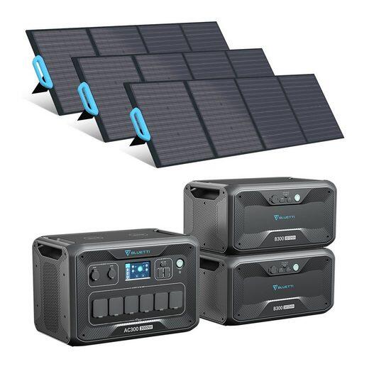 Generador Solar BLUETTI AC300+2B300+3PV120, 6144Wh LiFePO4 Batería Para Vanlife