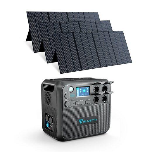 Générateur solaire BLUETTI AC200MAX+3 PV350 Panneaux solaires pour le voyage