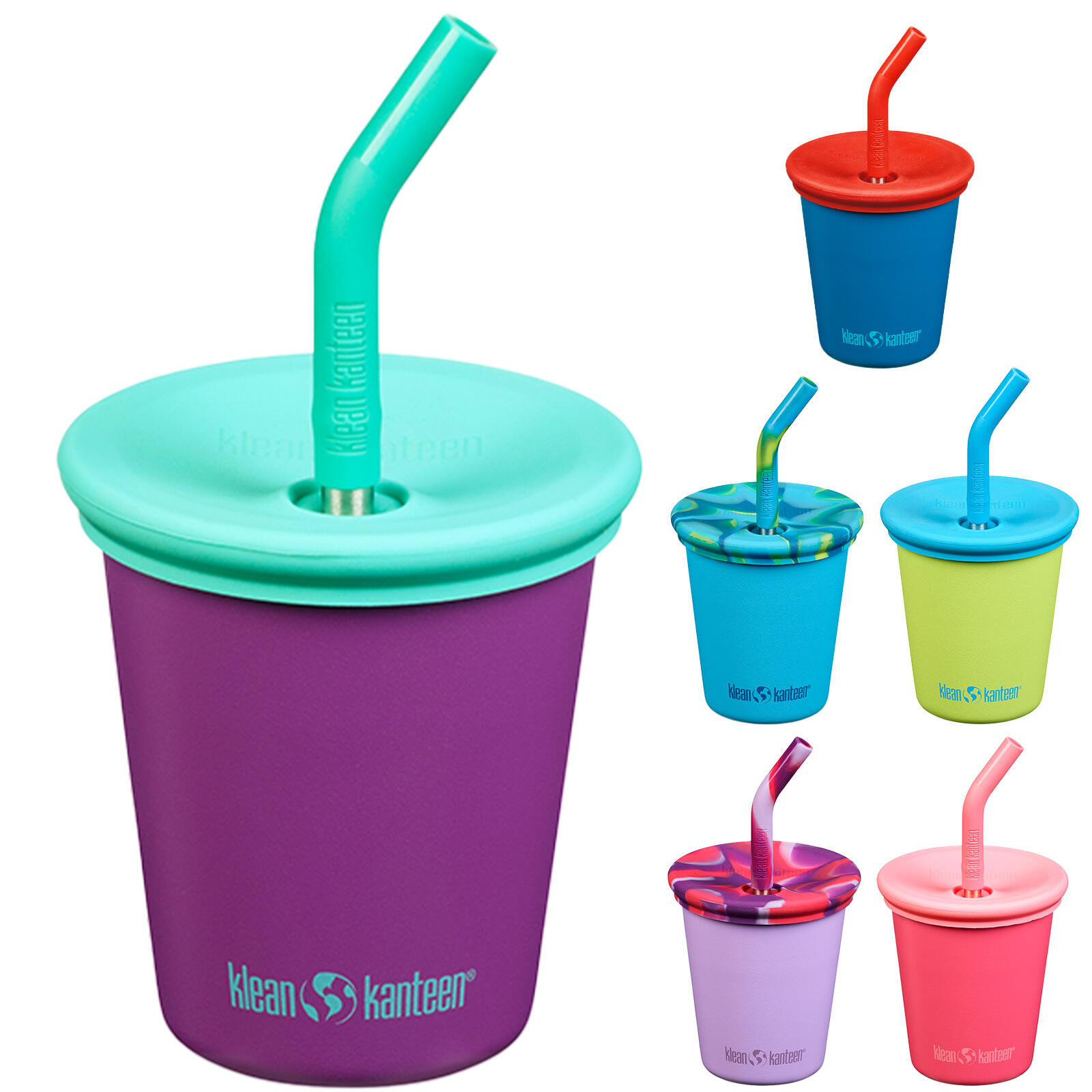 Kid Steel Cup rietje drinkbeker roestvrij staal 296 ml 3/5