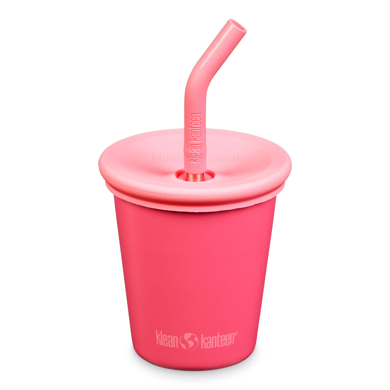 Klean Kanteen - Tasse Pour Enfants Kid Steel Cup Paille À Boire Acier Inoxydable 296 Ml - Verre - Noir|rose - Taille Unique - Decathlon