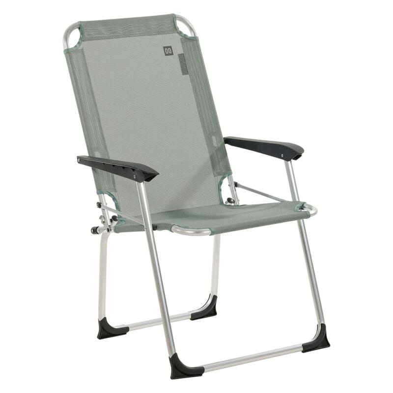 Chaise de camping Como Compact pliante à dossier haut Alu