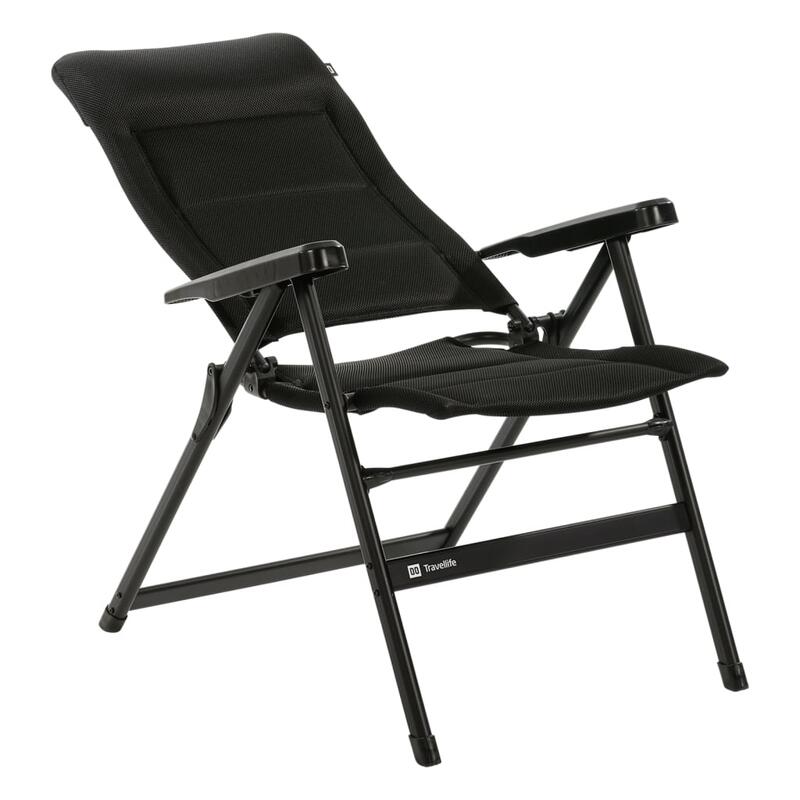 Travellife Barletta chaise réglable comfort L black