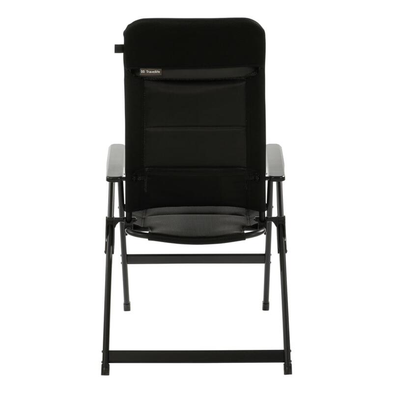 Travellife Barletta chaise réglable comfort L black