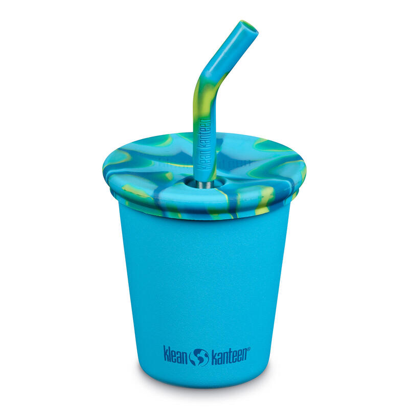 Tasse pour enfants Kid Steel Cup Paille à boire Acier inoxydable 296 ml