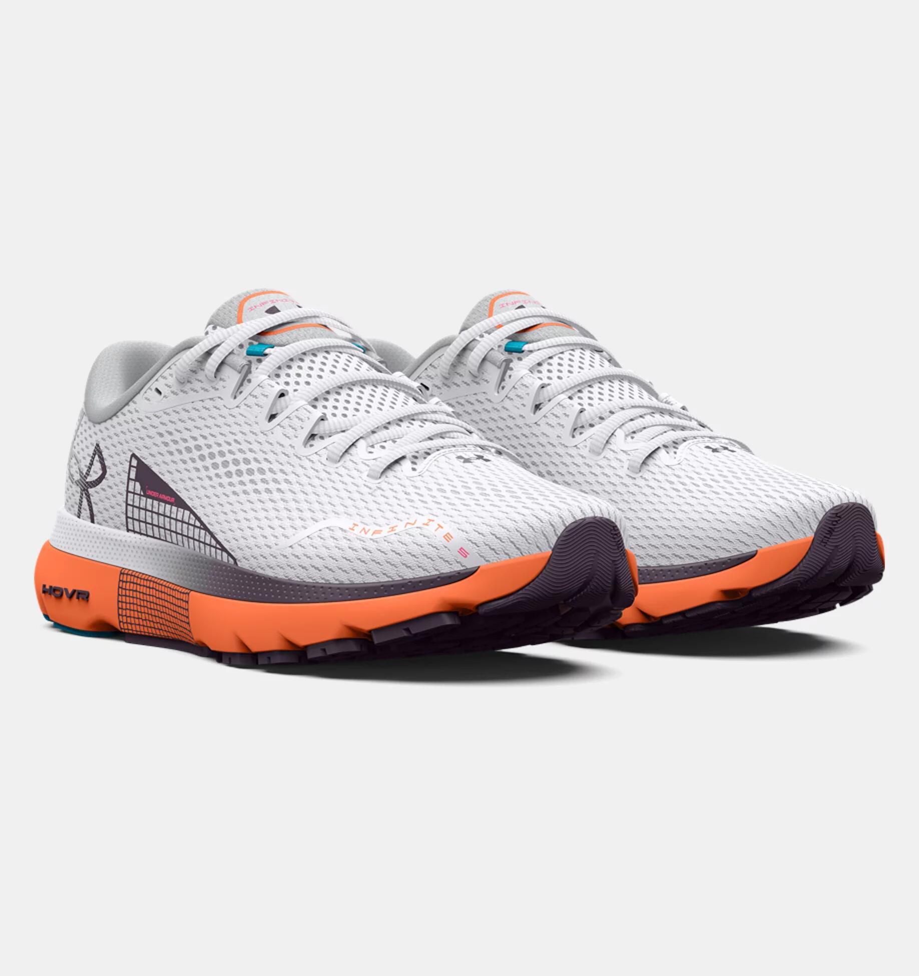Chaussures de running Under Armour Hovr Infinite 5 Blanche 5/5