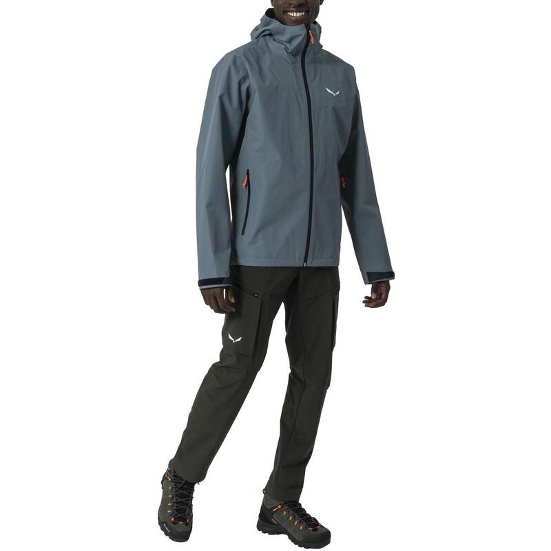 Regenmantel Puez 2.5L PTX Jacket M Herren - dunkelblau