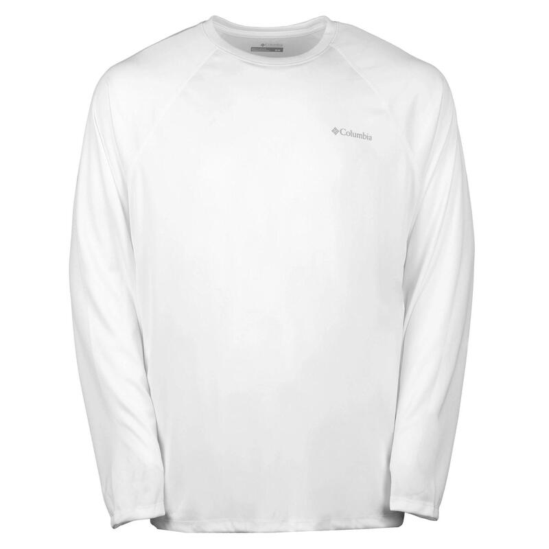 M Summerdry Solid Long Sleeve Shirt férfi hosszú ujjú sport póló - fehér