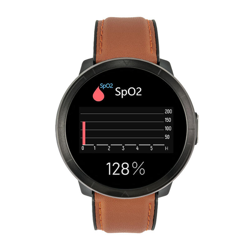 Smartwatch sportowy unisex Watchmark WM18 brązowy