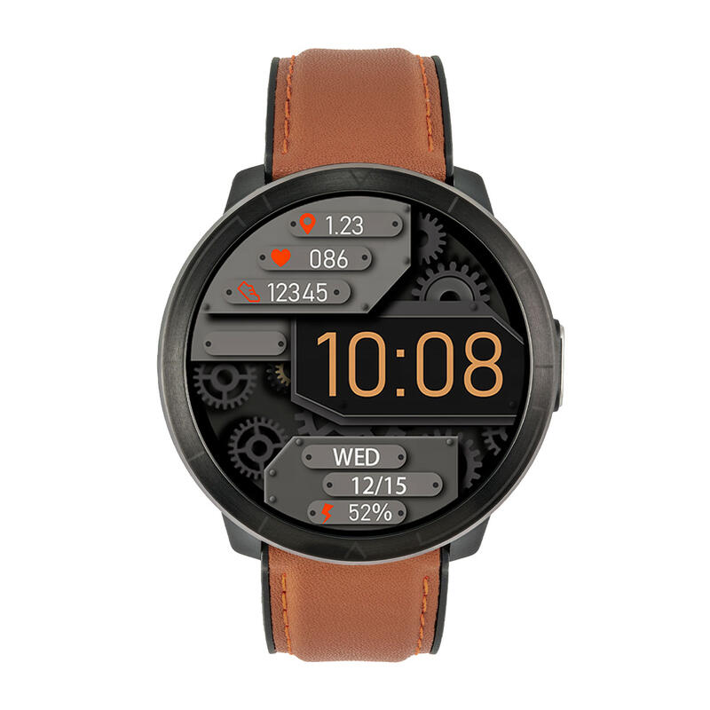 Montre connectée sport unisexe WM18 marron