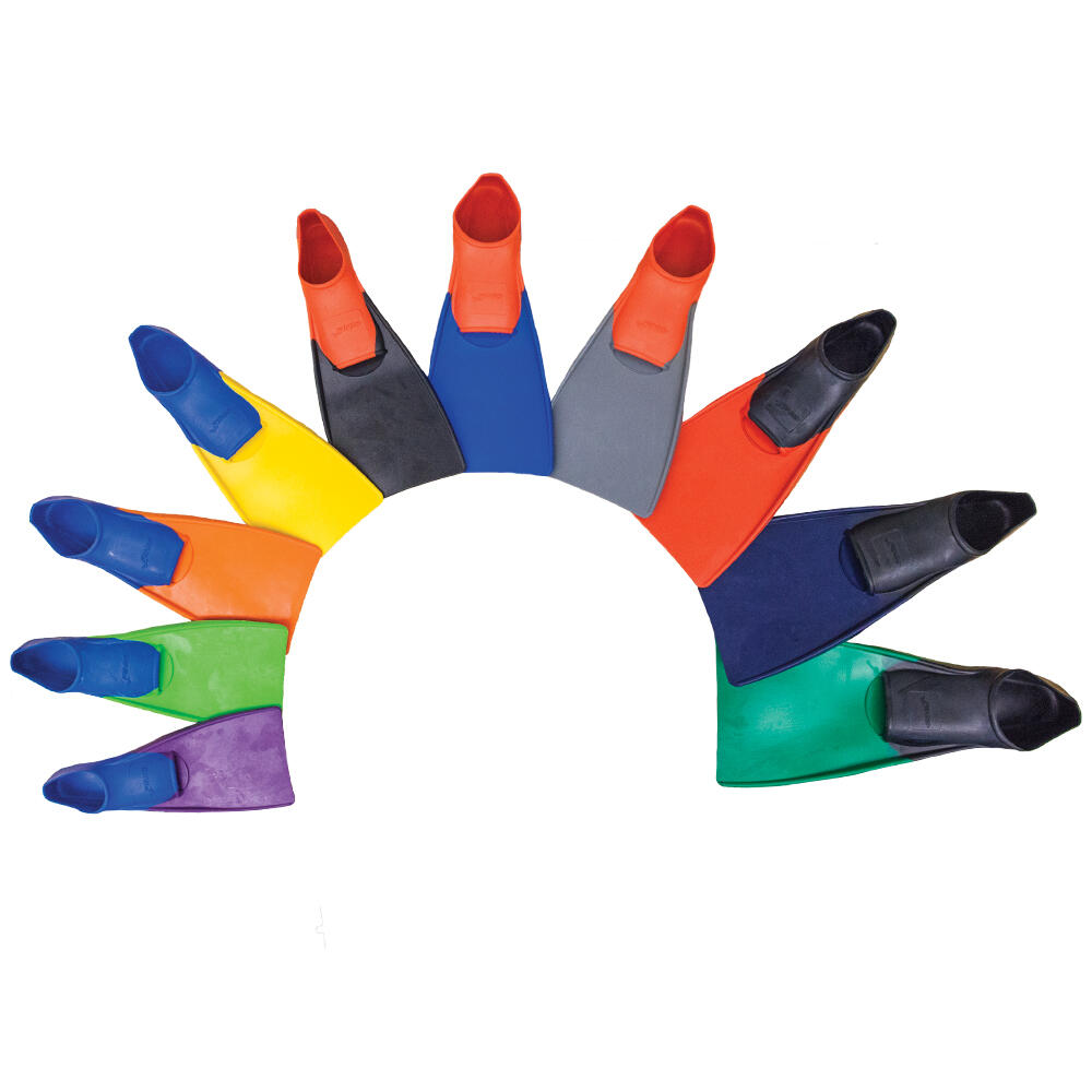 Drijvende vinnen met lange bladen om te zwemmen Finis Floating Fins Zwart-Rood 2/7