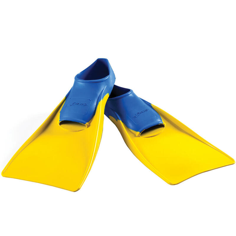 Barbatanas flutuantes Lâmina longa Natação Finis Amarelo-Azul