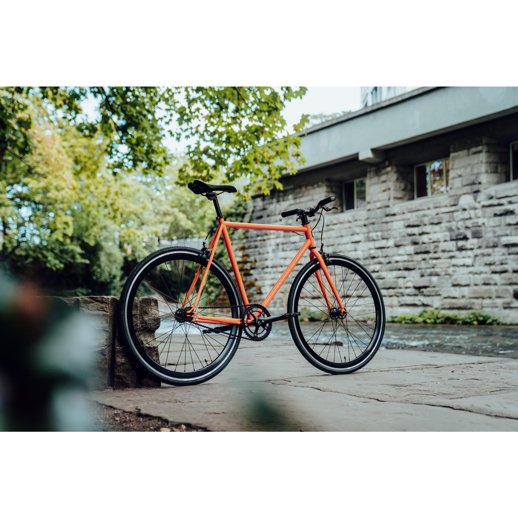 Fixie Bike Orange SIECH CYCLES Decathlon.ch