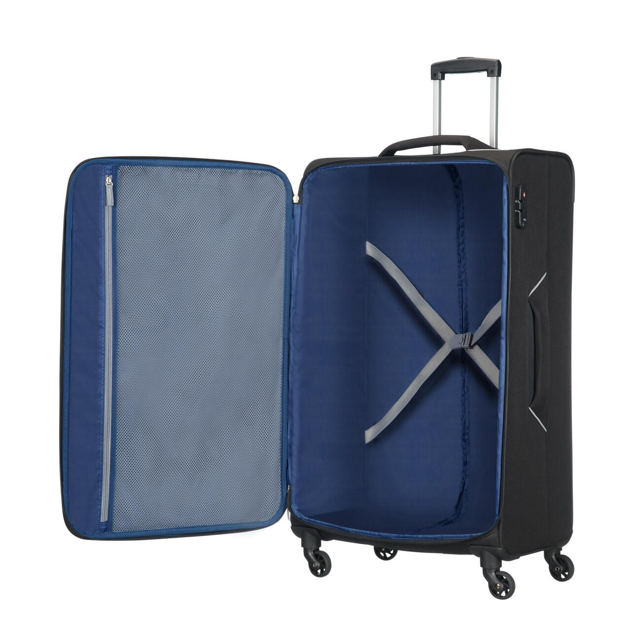 Holiday Heat 4 Wheel Suitcase - 79cm - Black 4/7