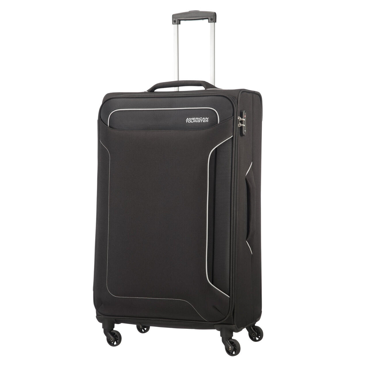 Holiday Heat 4 Wheel Suitcase - 79cm - Black 3/7