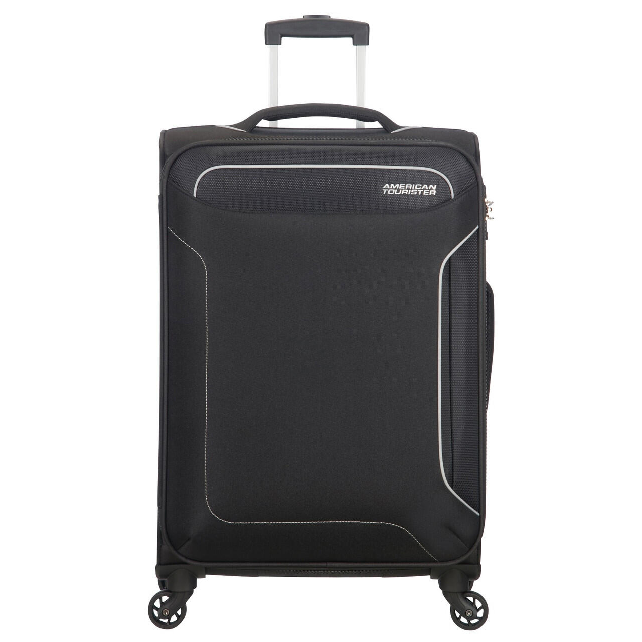 Holiday Heat 4 Wheel Suitcase - 67cm - Black 1/5