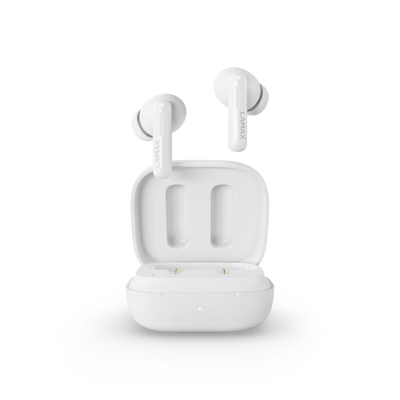 Clips1 Plus White True Wireless sluchátka, aktivní potlačení hluku (ANC)