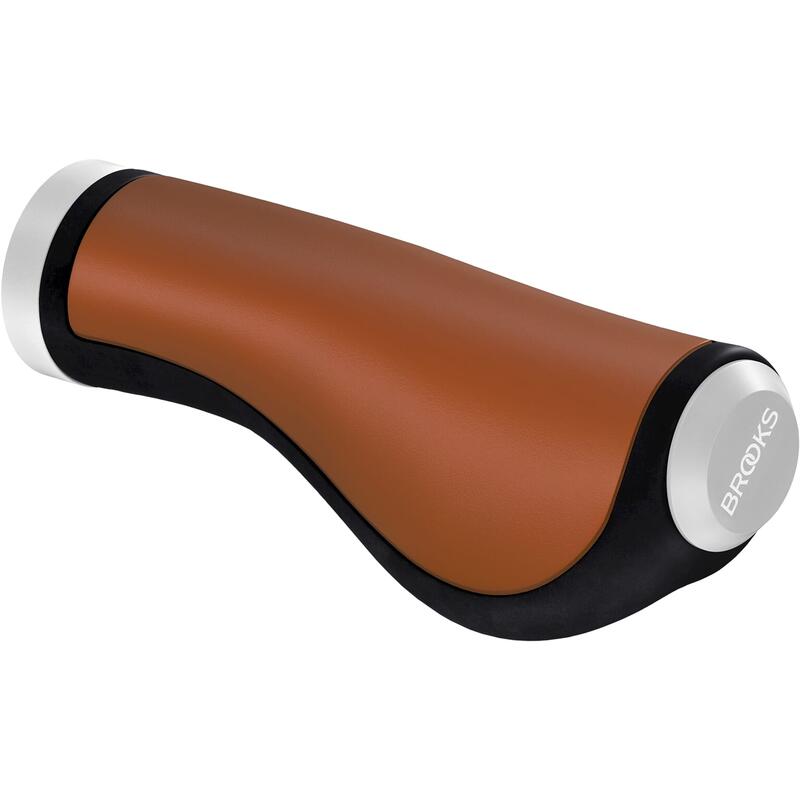 Handvatten Ergonomic Leather Grip 130Mm Bruin