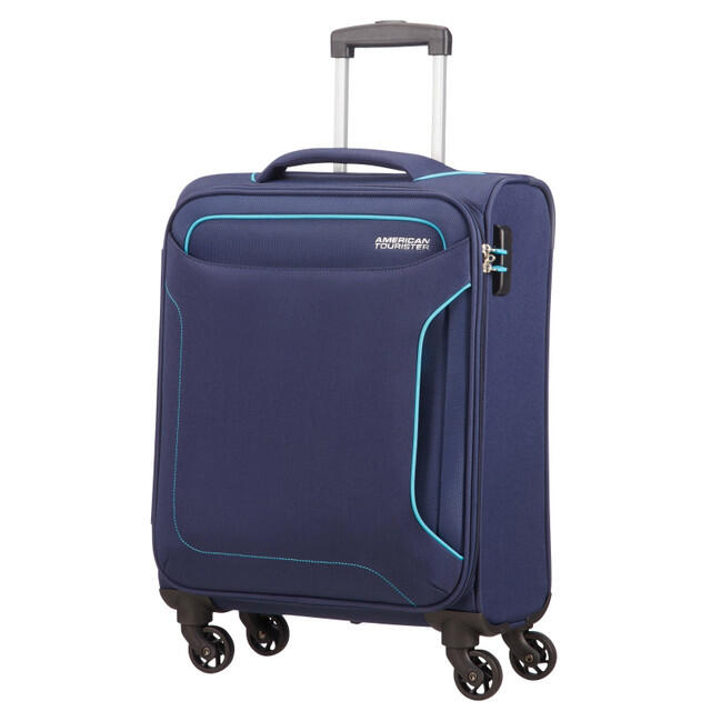 Holiday Heat 4 Wheel Cabin Suitcase - 55cm - Navy 2/7