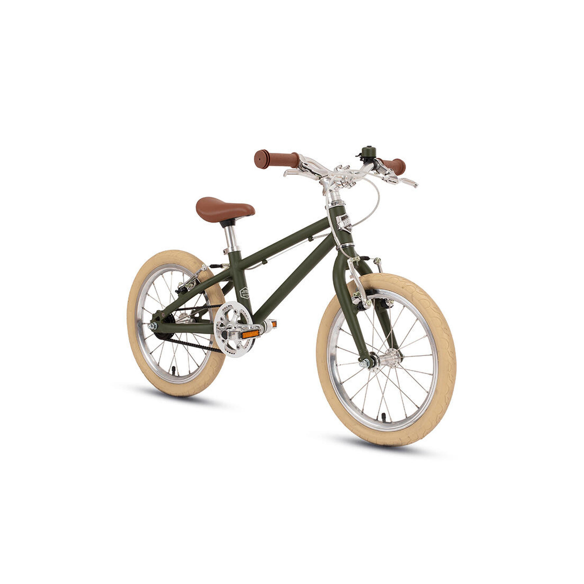 Bicicletta per bambini da 16" verde scuro