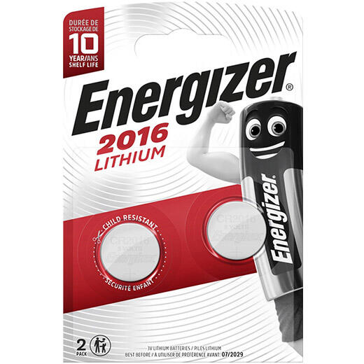 Energizer Knoopcel Cr2016 | Lithium | einde