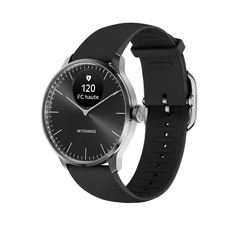 WITHINGS ScanWatch Light - Montre connectée santé cardiovasculaire, 37mm Noir
