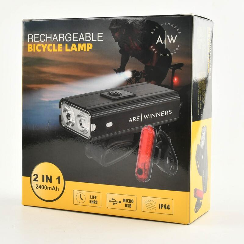 Fietslicht voor 1200 LED lumen + USB achterlicht 7/7